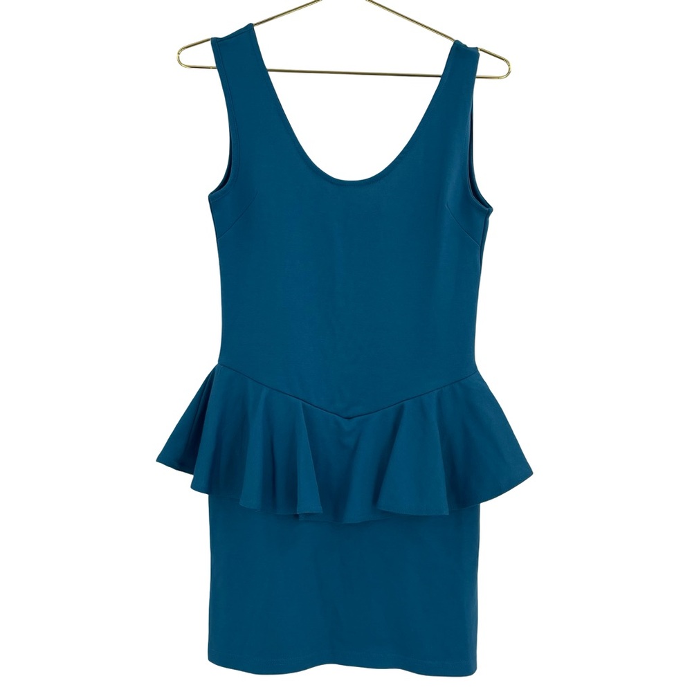 Cotton On Teal Peplum Mini Dress XS